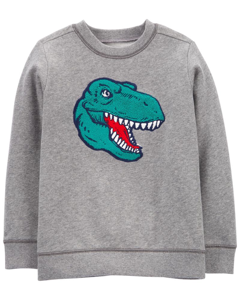 Carter/'s Infant Boys Orange Dinosaur Layered Sweatshirt Tee NWT long sleeve